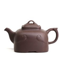 一厂, 宜兴, 紫砂, 茶壶, 紫泥, 水平壶, 80年代, 4杯, 绿标, 请饮, 请饮中国乌龙茶
